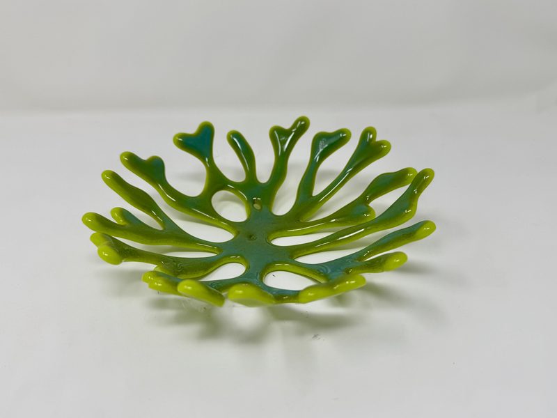 Coral branch glass bowl