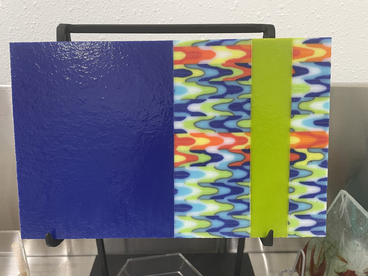 Display panels on stand