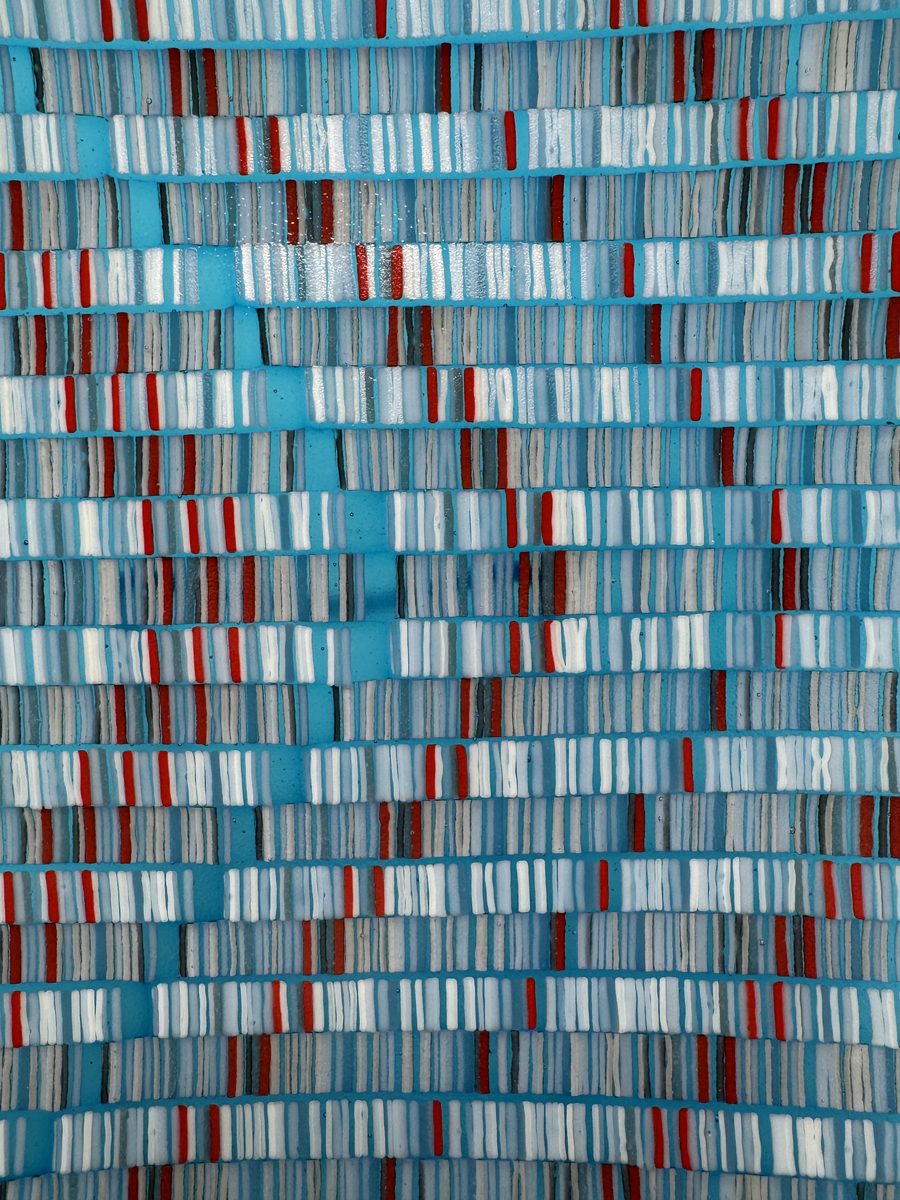 Close-up detail of mosaic pattern