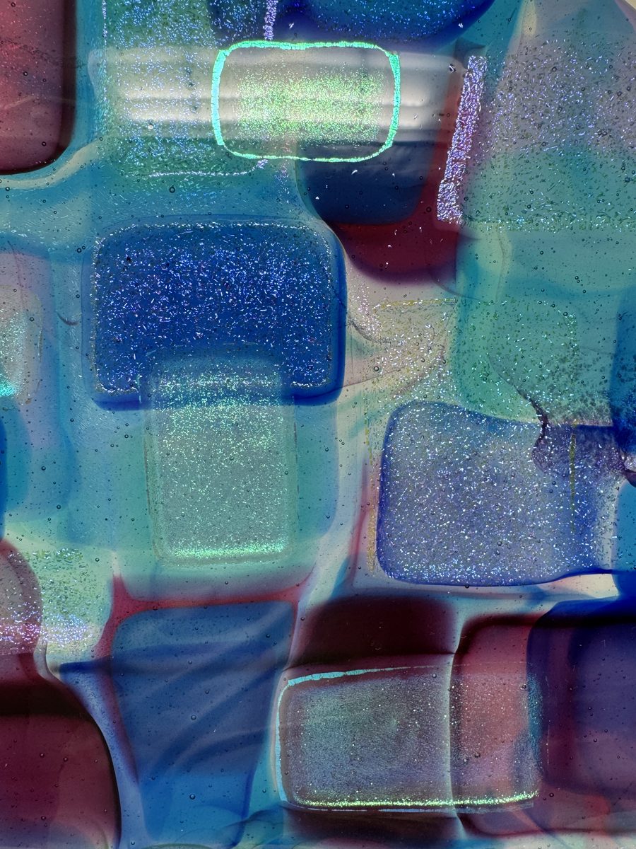 Colorful glass cabochons