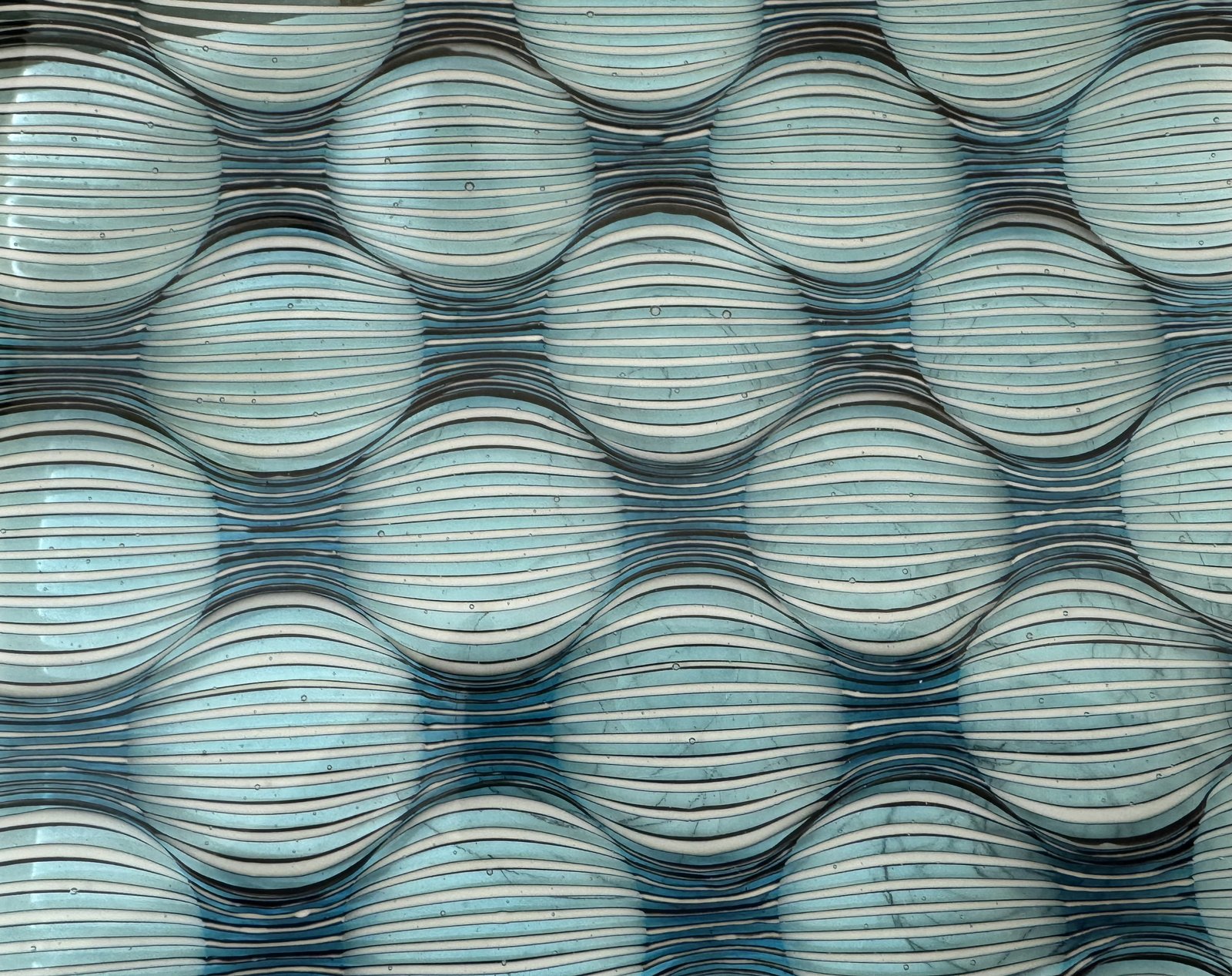 Glass wave texture detail